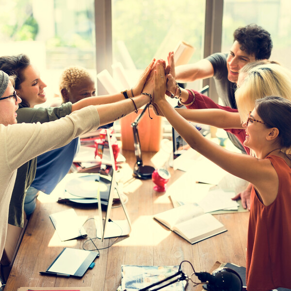 Teamwork Power Successful Meeting Workplace