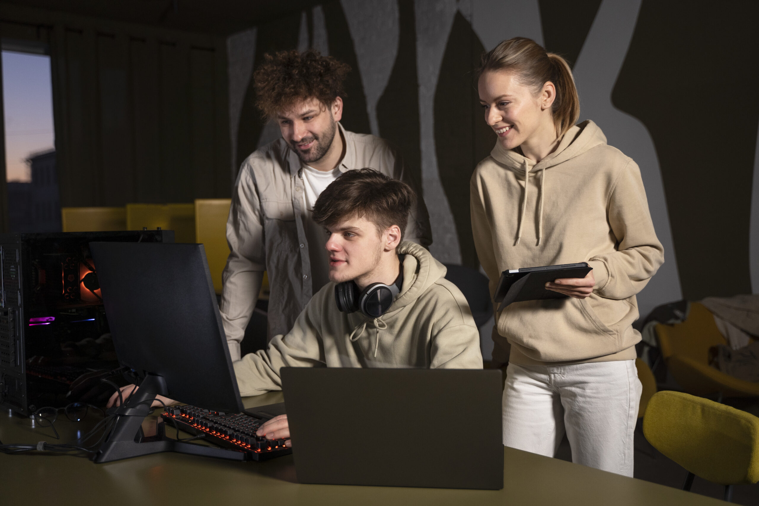 Team working animation project